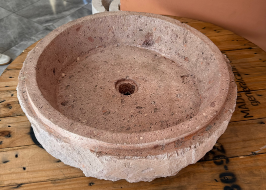 Lavamanos Rústico Circular