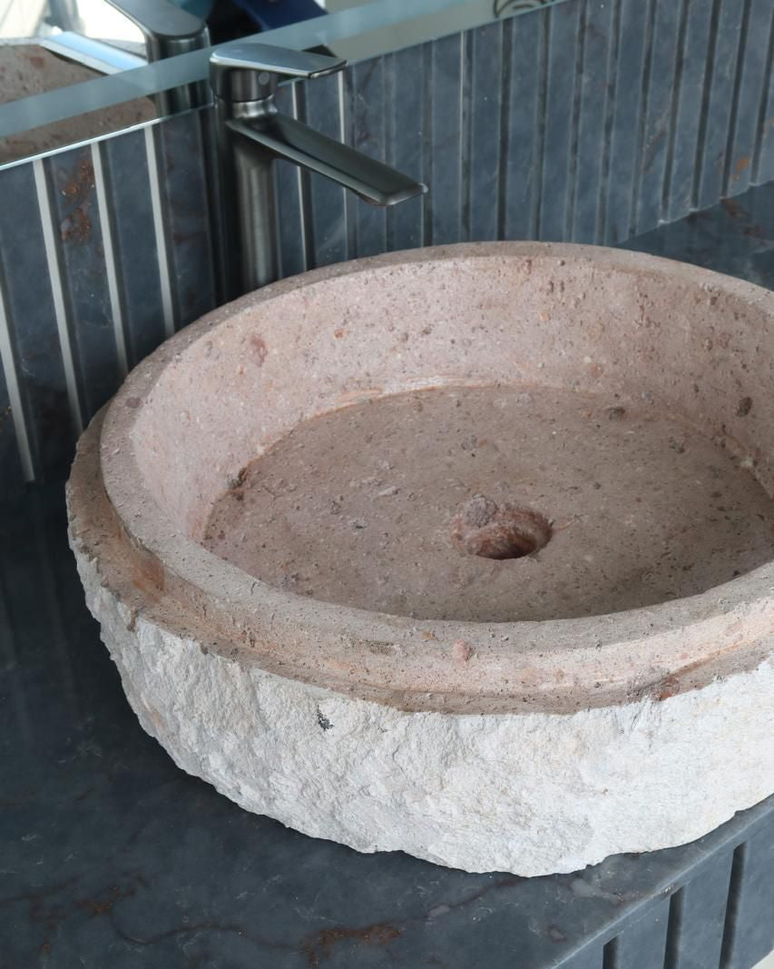 Lavamanos Rústico Circular