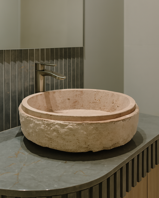 Lavamanos Rústico Circular