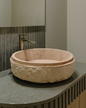 Lavamanos Rústico Circular